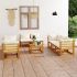 Set mobilier grădină cu perne, 9 piese, lemn masiv acacia	 GartenMobel Dekor
