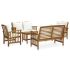 Set mobilier grădină cu perne, 5 piese, lemn masiv de acacia GartenMobel Dekor