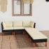 Set mobilier de grădină cu perne, 6 piese, gri, poliratan GartenMobel Dekor