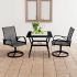 Set mobilier de grădină, 5 piese, textilenă și oțel GartenMobel Dekor