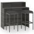 Set mobilier bar de grădină cu perne, 4 piese, maro GartenMobel Dekor