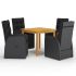 Set mobilier de grădină, 5 piese, gri GartenMobel Dekor