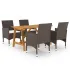 Set mobilier de grădină, 5 piese, gri GartenMobel Dekor