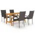 Set mobilier de grădină, 5 piese, maro GartenMobel Dekor