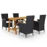 Set mobilier de grădină, 5 piese, gri GartenMobel Dekor