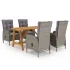 Set mobilier pentru grădină, 5 piese, gri GartenMobel Dekor