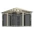 Pavilion cu plasă anti-țânțari si lumini LED, crem, 4x3x2,73m GartenMobel Dekor