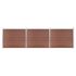 Set panouri gard, 353x146 cm, maro, WPC   GartenMobel Dekor