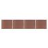 Set panouri gard, 353x146 cm, maro, WPC   GartenMobel Dekor