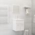 Set mobilier de baie, alb, lemn prelucrat GartenMobel Dekor