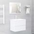 Set mobilier de baie, alb, lemn prelucrat GartenMobel Dekor