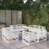Set mobilier de grădină cu perne, 8 piese, lemn masiv de pin GartenMobel Dekor