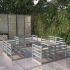 Set mobilier de grădină cu perne, 8 piese, lemn masiv de pin GartenMobel Dekor