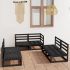 Set mobilier de grădină, 6 piese, gri, lemn masiv de pin GartenMobel Dekor