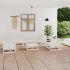 Set mobilier de grădină cu perne, 8 piese, lemn masiv de pin GartenMobel Dekor