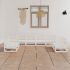 Set mobilier de grădină, 8 piese, alb, lemn masiv de pin GartenMobel Dekor