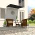 Copertină retractabilă, antracit, 400 x 150 cm GartenMobel Dekor