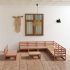 Set mobilier de grădină, 10 piese, maro miere, lemn masiv pin GartenMobel Dekor