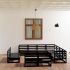 Set mobilier de grădină, 11 piese, maro miere, lemn masiv pin GartenMobel Dekor