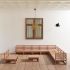 Set mobilier de grădină, 12 piese, negru, lemn masiv de pin GartenMobel Dekor