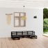 Set mobilier grădină cu perne, 6 piese, gri, lemn masiv de pin GartenMobel Dekor