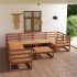 Set mobilier de grădină, 9 piese, lemn masiv de pin GartenMobel Dekor