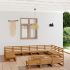 Set mobilier de grădină, 14 piese, lemn masiv de pin GartenMobel Dekor