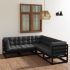 Set mobilier grădină cu perne, 5 piese, lemn masiv pin GartenMobel Dekor