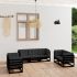 Set mobilier de grădină, 7 piese, alb, lemn masiv de pin  GartenMobel Dekor