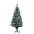 Brad Crăciun artificial pre-iluminat globuri/conuri pin, 180 cm GartenMobel Dekor