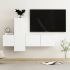 Set de dulapuri TV, 3 piese, gri beton, lemn prelucrat GartenMobel Dekor
