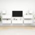 Set de dulapuri TV, 8 piese, gri beton, lemn prelucrat GartenMobel Dekor