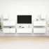Set dulapuri TV, 7 piese, alb, lemn prelucrat GartenMobel Dekor
