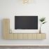 Set dulapuri TV, 4 piese, alb, lemn prelucrat GartenMobel Dekor