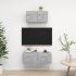 Set de dulapuri TV, 2 piese, gri beton, lemn prelucrat GartenMobel Dekor