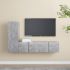 Set dulapuri TV, 4 piese, alb, lemn prelucrat GartenMobel Dekor