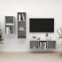 Set de dulapuri TV, 3 piese, gri beton, lemn prelucrat GartenMobel Dekor