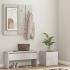 Set de mobilier pentru hol, alb, lemn prelucrat GartenMobel Dekor