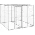 Padoc câini de exterior cu acoperiș, 4,84 m², oțel galvanizat GartenMobel Dekor