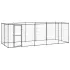 Padoc pentru câini de exterior cu acoperiș, 7,26 m², oțel GartenMobel Dekor