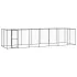 Padoc pentru câini de exterior cu acoperiș, 7,26 m², oțel GartenMobel Dekor