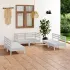 Set mobilier de grădină, 6 piese, alb, lemn masiv de pin GartenMobel Dekor