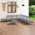 Set mobilier de grădină, 8 piese, alb, lemn masiv de pin GartenMobel Dekor