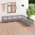 Set mobilier de grădină, 7 piese, alb, lemn masiv de pin GartenMobel Dekor