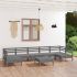 Set mobilier relaxare grădină, 8 piese, lemn masiv de pin GartenMobel Dekor