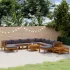 Set mobilier grădină cu perne crem 12 piese lemn masiv acacia GartenMobel Dekor