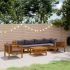 Set mobilier grădină cu perne, 7 piese, lemn masiv de acacia GartenMobel Dekor