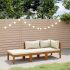 Set mobilier de grădină cu perne, 3 piese, lemn masiv de acacia GartenMobel Dekor