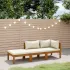 Set mobilier de grădină cu perne, 3 piese, lemn masiv de acacia GartenMobel Dekor