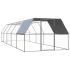 Coteț de păsări pentru exterior, 3x12x2 m, oțel zincat GartenMobel Dekor